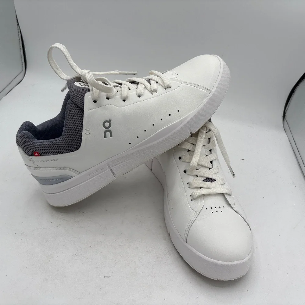On Cloud The Roger Advantage White Fossil Sneaker 3WD10652763 Women's Size 10 - Picture 7 of 16
